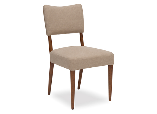 Bobo Dining Chair Brushed Nickel Expresso Brown 
